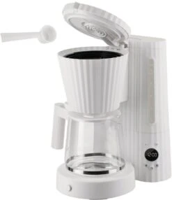 Alessi Filter-koffiezetapparaat Plissé - 1.5 Liter - Zwart - Michele De Lucchi - MDL14 B -Keuken Kook Winkel 0013 MDL14 W 03 1x1 300dpi 1250pxl