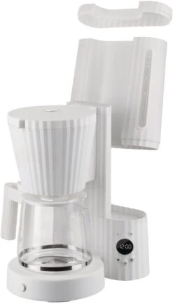 Alessi Filter-koffiezetapparaat Plissé - 1.5 Liter - Zwart - Michele De Lucchi - MDL14 B -Keuken Kook Winkel 0015 MDL14 W 04 1x1 300dpi 1250pxl
