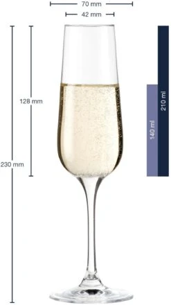 Leonardo Champagneglazen Tivoli - 210 Ml - 6 Stuks -Keuken Kook Winkel 020962 2 K 3000x