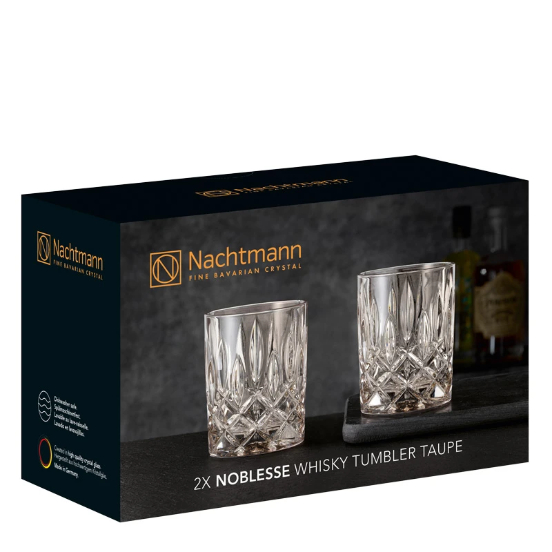 Nachtmann Whiskey Glazen Noblesse - Taupe - 295 Ml - 2 Stuks 4 Nachtmann Whiskey Glazen Noblesse - Taupe - 295 Ml - 2 Stuks - Afbeelding 4