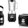 Westinghouse Retro Waterkoker + Broodrooster 2 Sleuven + Blender - Zwart