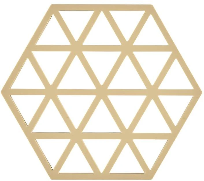 Zone Denmark Pannenonderzetter Triangles - Warm Sand - 16 X 14 Cm 1 Zone Denmark Pannenonderzetter Triangles - Warm Sand - 16 X 14 Cm