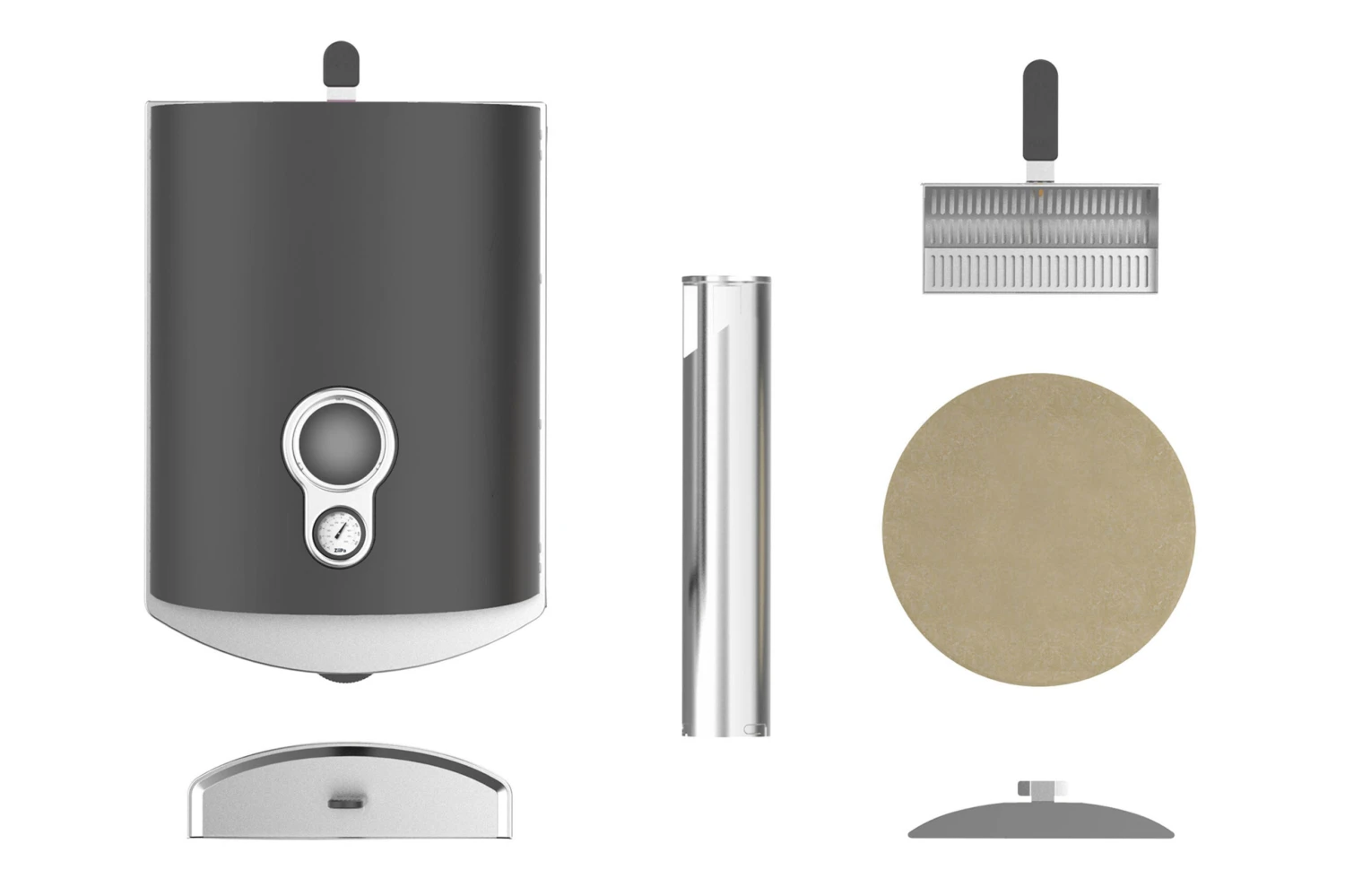 ZiiPa Pizza Oven Piana - Houtgestookt - Met Thermometer - Leisteen - Voor ø 30 Cm Pizza's - Roterende Pizzasteen 8 ZiiPa Pizza Oven Piana - Houtgestookt - Met Thermometer - Leisteen - Voor ø 30 Cm Pizza's - Roterende Pizzasteen - Afbeelding 8