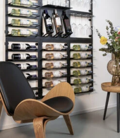 Blackwell Wijnrek - Voor 6 Flessen - Zwart -Keuken Kook Winkel 17 COOK2030 1