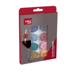 Vacu Vin Wijnglasherkenners - Gekleurd - 8 Stuks 7 Vacu Vin Wijnglasherkenners - Gekleurd - 8 Stuks -Keuken Kook Winkel 1886461 Glass Markers Classic 8 pcs Pack
