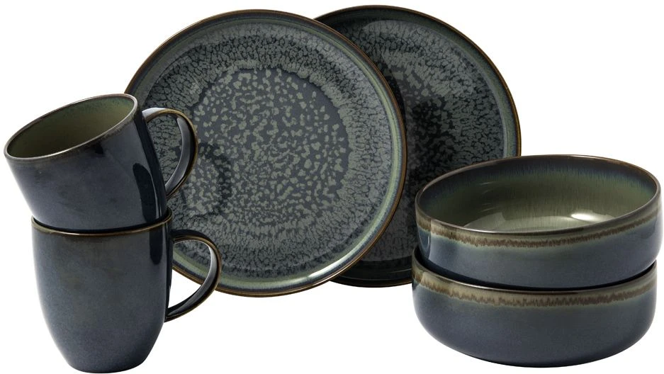 Villeroy & Boch Serviesset Crafted - Breeze GrijsBlauw - 6-delig / 2 Personen 1 Villeroy & Boch Serviesset Crafted - Breeze GrijsBlauw - 6-delig / 2 Personen