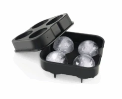 Sareva IJsblokjesvorm - 4 Ronde Ijsbollen - Siliconen - Easy Release - Herbruikbaar -Keuken Kook Winkel 2018 12 11 1117 001 1