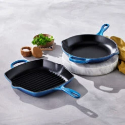 Le Creuset Grillpan Signature - Azure - 26 X 26 Cm - Geëmailleerde Anti-aanbaklaag 8 Le Creuset Grillpan Signature - Azure - 26 X 26 Cm - Geëmailleerde Anti-aanbaklaag -Keuken Kook Winkel 20183262200422 alt5