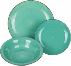 Villa D'Este Serviesset Baita - Greenery - 12-delig / 4 Personen -Keuken Kook Winkel 2191636 a