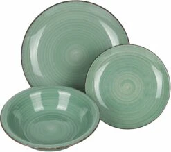 Villa D'Este Serviesset Baita - Greenery - 12-delig / 4 Personen -Keuken Kook Winkel 2191636 c