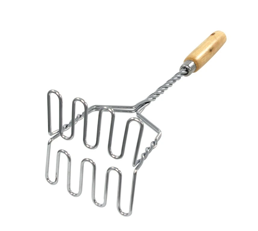 Kitchen Tools Aardappelstamper - Houten Handgreep - 37 Cm 1 Kitchen Tools Aardappelstamper - Houten Handgreep - 37 Cm