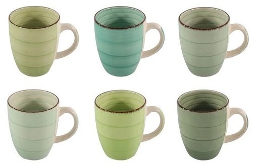 Studio Tavola Mokken Summer Green 350 Ml - 6 Stuks 1 Studio Tavola Mokken Summer Green 350 Ml - 6 Stuks