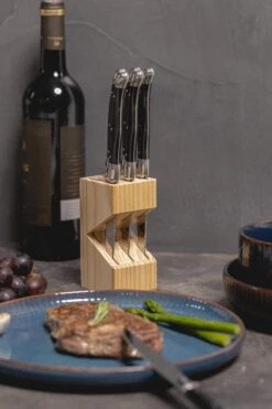 Sareva Steakmessenset Laguiole - Zwart - 6 Stuks -Keuken Kook Winkel 25082021 12