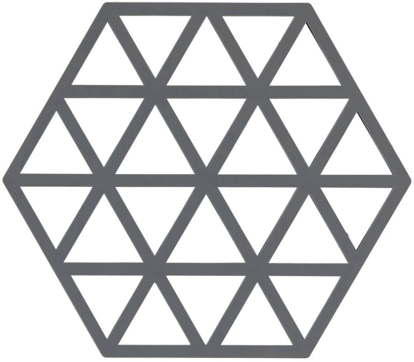 Zone Denmark Pannenonderzetter Triangles - Cool Grey - 16 X 14 Cm 1 Zone Denmark Pannenonderzetter Triangles - Cool Grey - 16 X 14 Cm