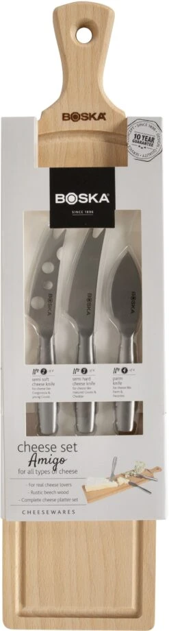 Boska Kaasset Amigo 35 X 11 Cm 7 Boska Kaasset Amigo 35 X 11 Cm -Keuken Kook Winkel 358208 Cheese Set Amigo Tapas