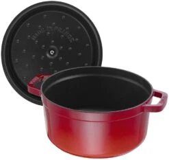 Staub Braadpan / Cocotte - Kersenrood - ø 22 Cm / 2.6 Liter -Keuken Kook Winkel 40509 814 0 5 1