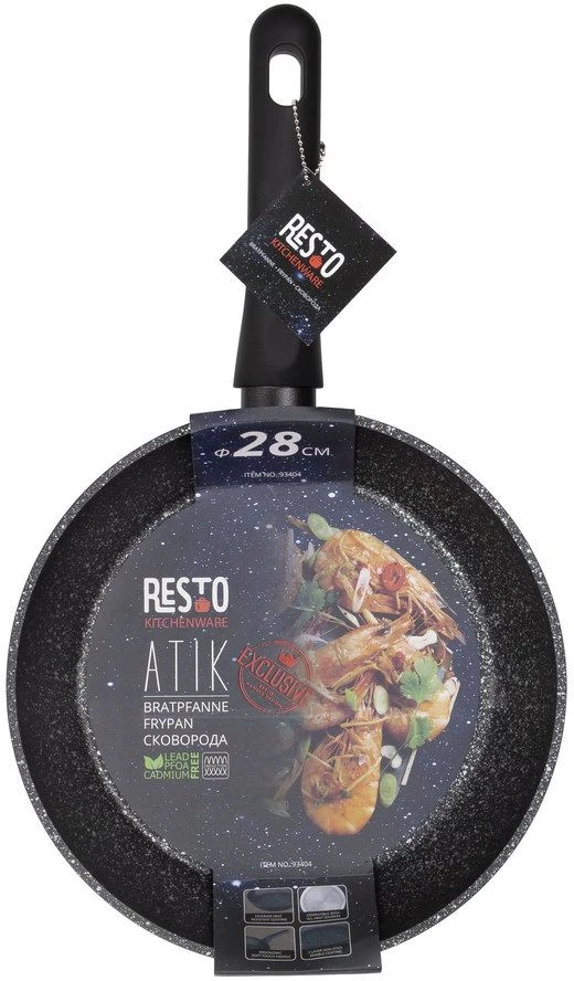 Resto Kitchenware Koekenpan Atik - ø 28 Cm - Standaard Anti-aanbaklaag 6 Resto Kitchenware Koekenpan Atik - ø 28 Cm - Standaard Anti-aanbaklaag - Afbeelding 6