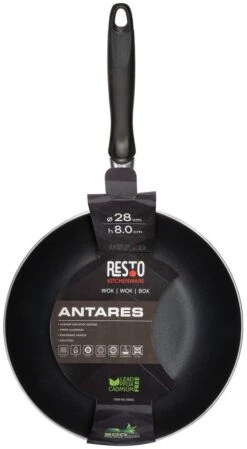 Resto Kitchenware Wokpan Antares - ø 28 Cm - Standaard Anti-aanbaklaag -Keuken Kook Winkel 4260709010137