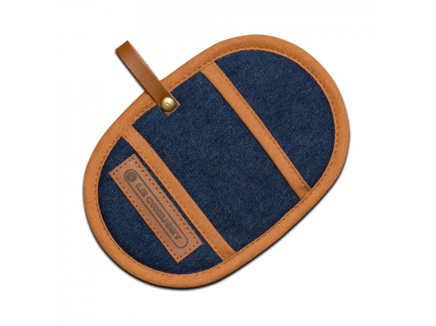 Le Creuset Pannenlappen - Denim - 18 X 13 Cm - 2 Stuks 1 Le Creuset Pannenlappen - Denim - 18 X 13 Cm - 2 Stuks