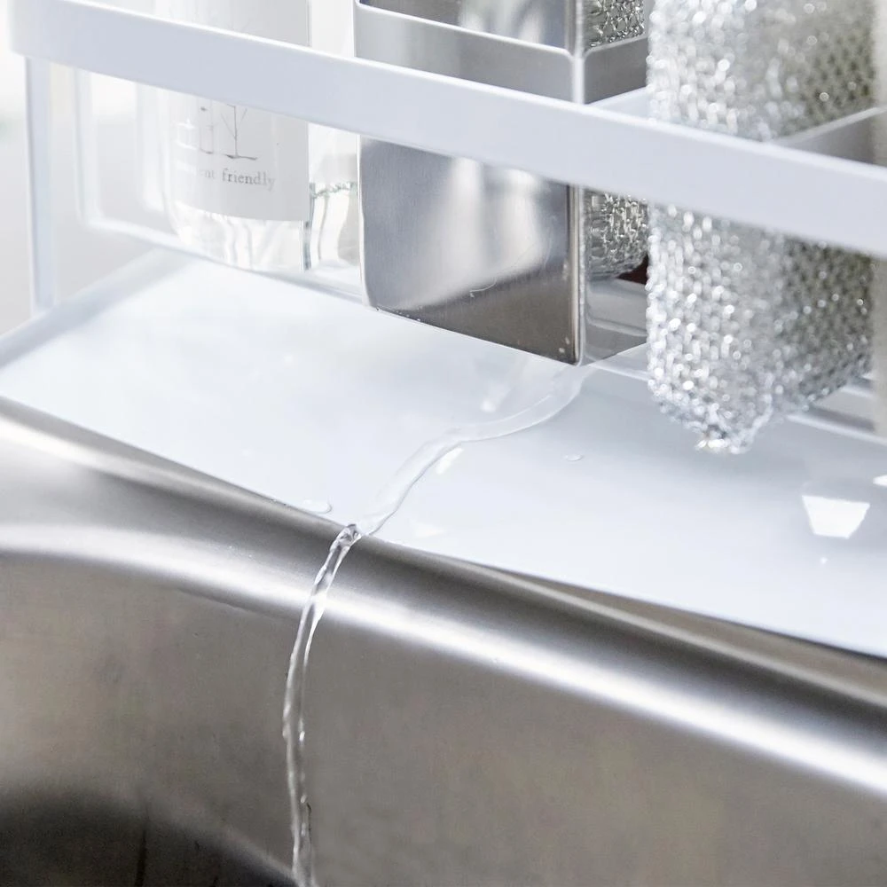 Yamazaki Gootsteenorganiser Tower Wit 5 Yamazaki Gootsteenorganiser Tower Wit - Afbeelding 5