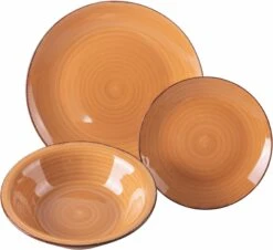 Villa D'Este Serviesset Baita - Chocolate - 18-delig / 6 Personen -Keuken Kook Winkel 5911819 c