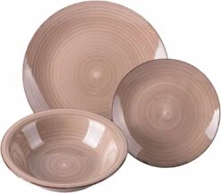 Villa D'Este Serviesset Baita - Chocolate - 12-delig / 4 Personen -Keuken Kook Winkel 5911820 d