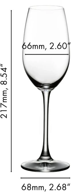 Riedel Champagne Glazen Ouverture - 2 Stuks -Keuken Kook Winkel 640800048 dimensions VqueIlRL 1