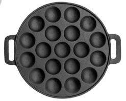 Sareva Poffertjespan - Gietijzer - ø 24 Cm - 19 Poffertjes 7 Sareva Poffertjespan - Gietijzer - ø 24 Cm - 19 Poffertjes -Keuken Kook Winkel 7061112070186 1