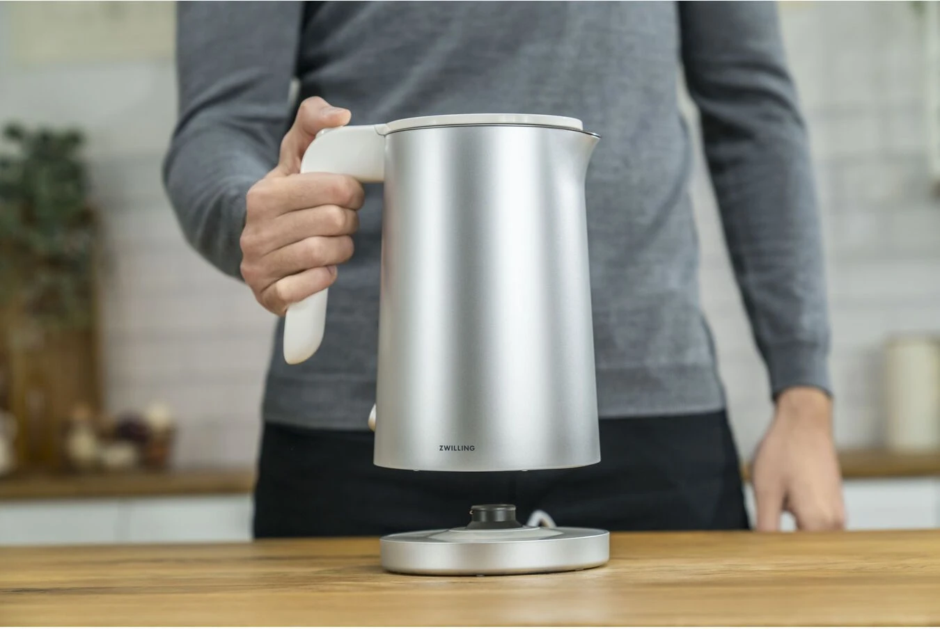 Zwilling Waterkoker Enfinigy - 1850 W - Zilver/Wit - 1 Liter 4 Zwilling Waterkoker Enfinigy - 1850 W - Zilver/Wit - 1 Liter - Afbeelding 4