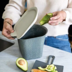 Koziol Tafelprullenbak Bibo Grijs -Keuken Kook Winkel 7605 bibo 701 os