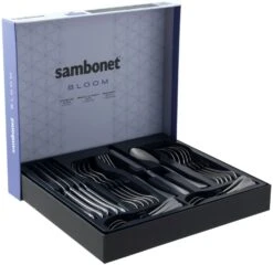 Sambonet Bestekset Bloom - Antique RVS - Monoblock - 24 Delig / 6 Personen -Keuken Kook Winkel 8014808499012 3