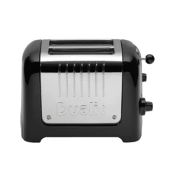 Dualit Broodrooster Lite - Extra Brede Sleuven - Gloss Black - D26225 6 Dualit Broodrooster Lite - Extra Brede Sleuven - Gloss Black - D26225 -Keuken Kook Winkel 85735 lite 2 slot black front web