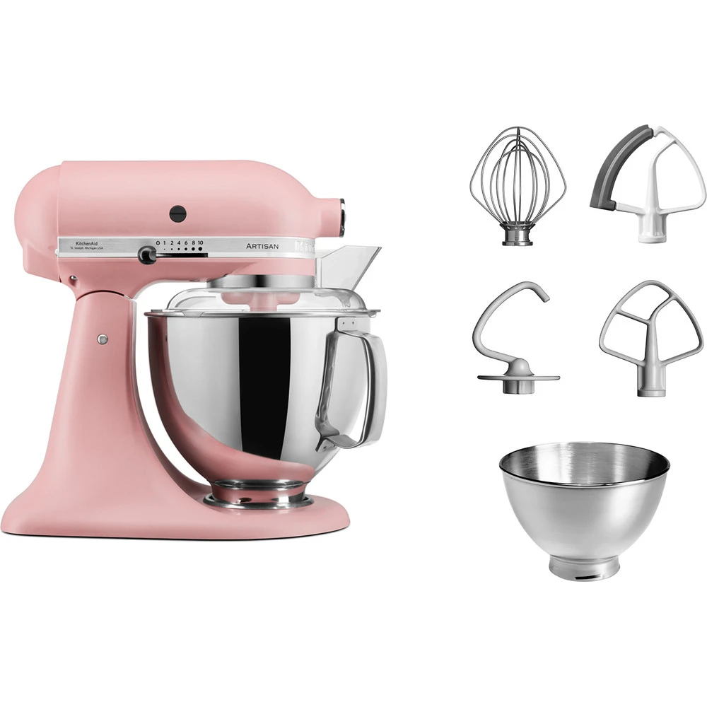 KitchenAid Keukenmachine Artisan - Kantelbare Kop - Dried Rose - 4.8 Liter - 5KSM175PSEDR 2 KitchenAid Keukenmachine Artisan - Kantelbare Kop - Dried Rose - 4.8 Liter - 5KSM175PSEDR - Afbeelding 2