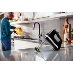 KitchenAid Handmixer - 6 Standen - Onyx Zwart - 5KHM6118EOB -Keuken Kook Winkel 859711634760 1