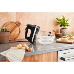 KitchenAid Handmixer - 6 Standen - Onyx Zwart - 5KHM6118EOB -Keuken Kook Winkel 859711634760 2