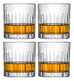 Cookinglife Whiskey Glazen / Cocktailglazen / Waterglazen Moville - 320 Ml - 4 Stuks