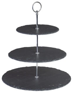 Sareva Etagere / Serveertoren Leisteen 3-Laags 5 Sareva Etagere / Serveertoren Leisteen 3-Laags -Keuken Kook Winkel 8720364452896 3