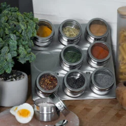 Blackwell Kruidenpotjes Magnetisch - Inclusief 9 Potjes - RVS 9 Blackwell Kruidenpotjes Magnetisch - Inclusief 9 Potjes - RVS -Keuken Kook Winkel 8720364455576 6