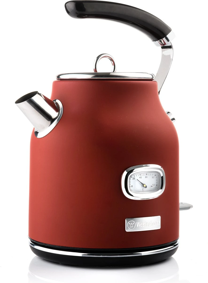 Westinghouse Retro Waterkoker + Broodrooster 2 Sleuven + Staafmixer - Rood 4 Westinghouse Retro Waterkoker + Broodrooster 2 Sleuven + Staafmixer - Rood - Afbeelding 4
