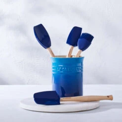 Le Creuset Spatelset - Met Spatelpot - Premium - Azure - 5-delig -Keuken Kook Winkel 91057001220000 alt3