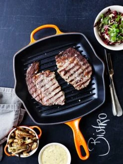 Le Creuset Grillpan Signature - Oranjerood - 26 X 26 Cm - Geëmailleerde Anti-aanbaklaag -Keuken Kook Winkel 9200000092682697 1