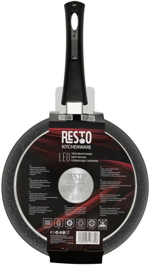 Resto Kitchenware Koekenpan Leo - ø 24 Cm - Standaard Anti-aanbaklaag 6 Resto Kitchenware Koekenpan Leo - ø 24 Cm - Standaard Anti-aanbaklaag - Afbeelding 6