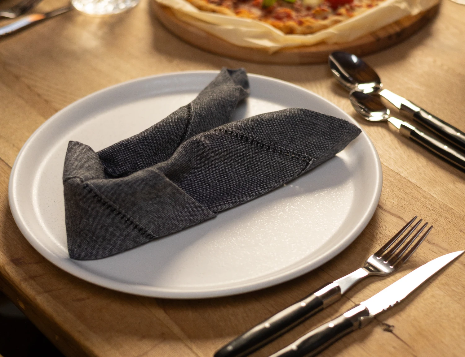 Jay Hill Pizzaborden Speckle White - ø 32 Cm - 4 Stuks 2 Jay Hill Pizzaborden Speckle White - ø 32 Cm - 4 Stuks - Afbeelding 2