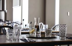 Bormioli Rocco Waterglazen Line - Blauw - 290 Ml - 6 Stuks -Keuken Kook Winkel Bormioli Glas Line Transparant 29 cl 1