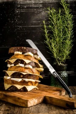 Laguiole Style De Vie Broodmes Zwart -Keuken Kook Winkel Broodmes Laguiole zwart sf gr 2