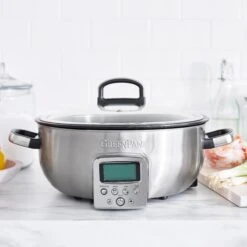 GreenPan Omnicooker - 5.7 Liter - RVS - Keramische Anti-baklaag 13 GreenPan Omnicooker - 5.7 Liter - RVS - Keramische Anti-baklaag -Keuken Kook Winkel CC005284 001 CC005285 001 image2 produlife ecc3de27 433c 451e 9d57 53e936682eb3
