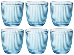 Bormioli Rocco Waterglazen Line - Blauw - 290 Ml - 6 Stuks