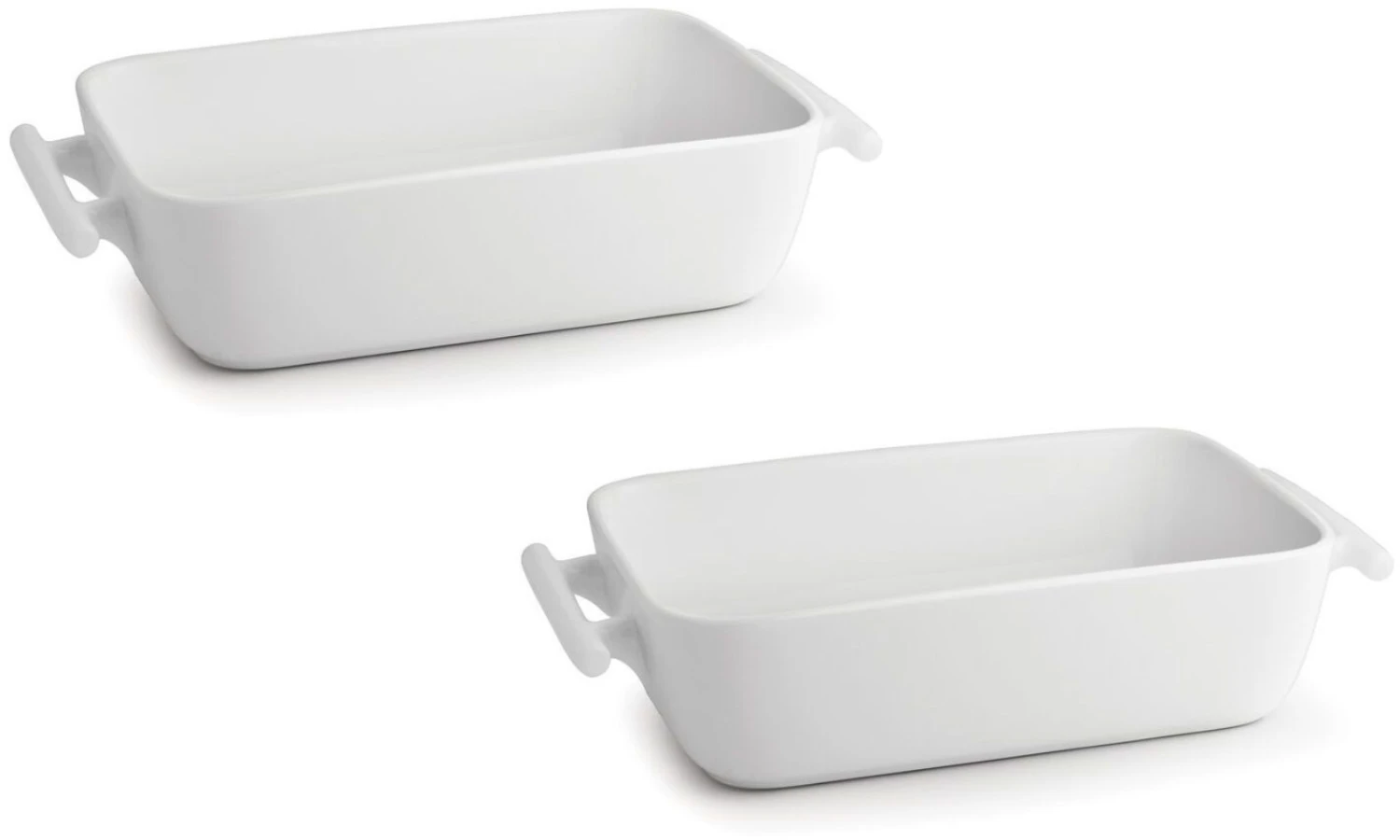 BonBistro Ovenschaal Yong Squito - 33 X 24 X 6 Cm / 3.5 Liter - Wit - 2 Stuks 1 BonBistro Ovenschaal Yong Squito - 33 X 24 X 6 Cm / 3.5 Liter - Wit - 2 Stuks