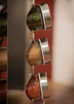 Blackwell Kruidenrek / Kruidencarrousel - Inclusief 12 Kruidenpotjes - RVS -Keuken Kook Winkel COOK4379