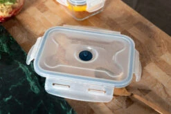 Sareva Vacuum Ovenschalen / Vershoudbakjes - Hittebestendid Glas - 3 Delige Set / 485 Ml + 970 Ml 9 Sareva Vacuum Ovenschalen / Vershoudbakjes - Hittebestendid Glas - 3 Delige Set / 485 Ml + 970 Ml -Keuken Kook Winkel Crumble in ovenschaal en vershoudbakjes 5 1